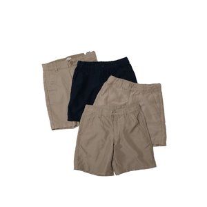 Lot Of 4, Boys Size 6 Khaki, Navy Blue Shorts, From Old Navy, Nautica, and Izod